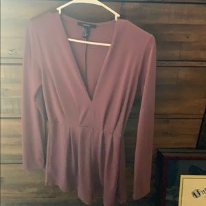 Purple Forever 21 Romper
